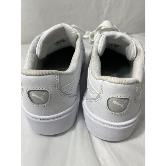 PUMA Smash Platform V2 Triple White Women's Sneakers Size 8 - Picture 13 of 16